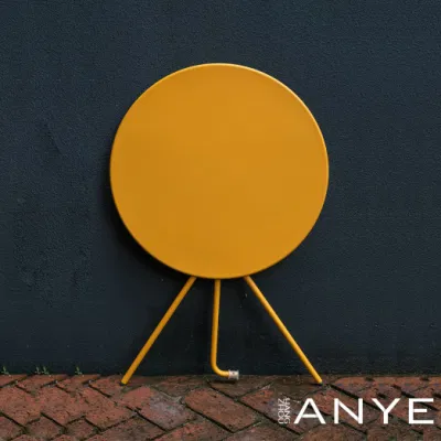 Restaurant Outside Furniture Waterproof Metal Dining Furniture Folding Table
