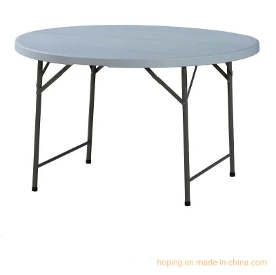 Foshan Maunfacturer Folded Round PVC Table with Four Metal Legs for Outdoor Travel, Picnic, Home Dining Wimbledon Chair