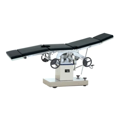  China Hydraulic Device Hospital Medical Surgery Bed Manual Operation Table