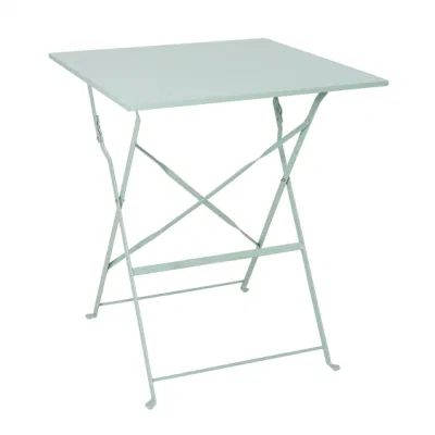  Rust Proof Casual Metal Patio Garden Bistro Folding Square Dining Coffee Table Outdoor Furniture