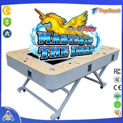 High Holding Indoor Coin Operated 55&quot;LCD Arcade Gambling Amusement Machine Foldable 6 Players Fish Hunter Game Tables Master of The Deep