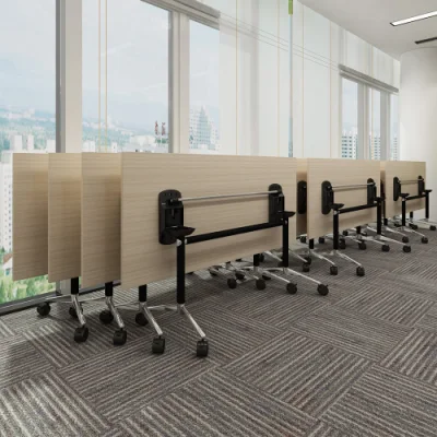 Modern Folding Table Folding Computer Table Training Table Wooden Desk Hot Selling Office Furniture Office Folding Table