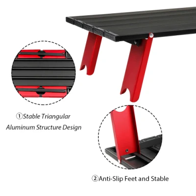 Kinggear Mini Folding Table Outdoor Camping Mini Portable Portable Kitchen Foldable Table