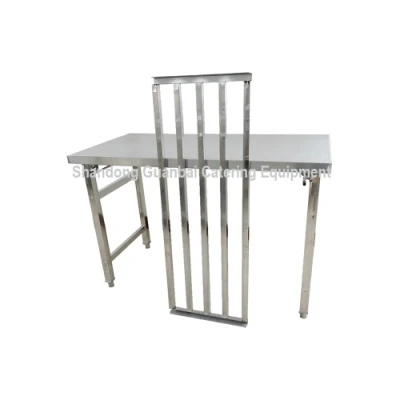 stainless steel folding table metal outdoor table for party cafeteria bar restaurant dining table