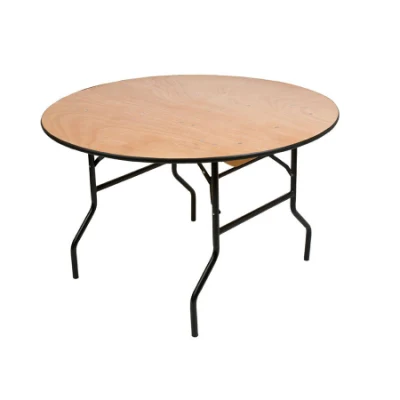  Banquet Events Circular Portable 48 Inch Folding Solid Wood Round Table for Dining