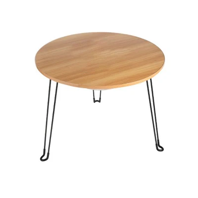  Cheap Customizable Folding Table Barbecue Party Outdoor Wooden Round Small Table