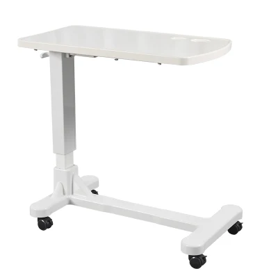 High Quality Movable ABS Height Adjustable Folding Patient Hospital Overbed Table