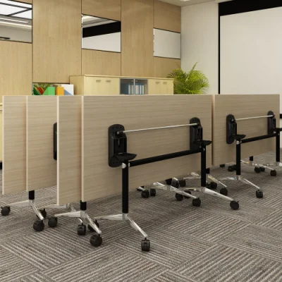 Modern Folding Table Folding Computer Table Training Table Wooden Desk Hot Selling Office Furniture Office Folding Table