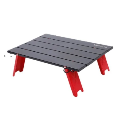  Aluminum Alloy Mini Folding Beach Table Portable Picnic Table Lightweight Compact Small Tea Dining BBQ Table for Travel Hiking Outdoor Camping Bl20299