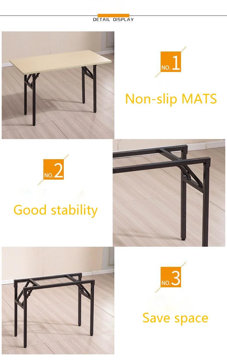 Wholesale Hotel Furniture Outdoor Event Used Metal Frame Wood Folding Table