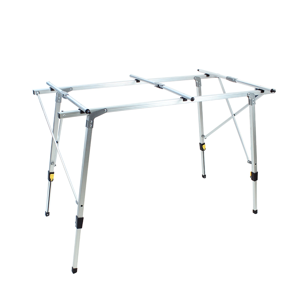 Aluminum Height Adjustable Folding Roll-up Portable Camping Table 3 FT Light Foldable Stainless