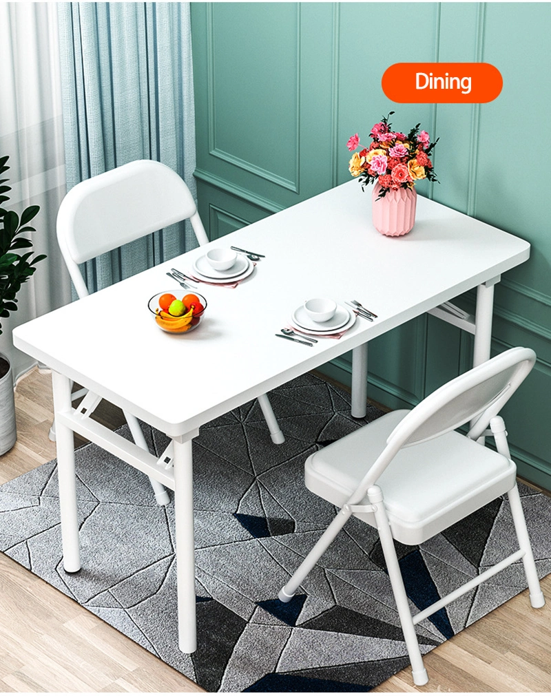 Simple Small Rectangular Kitchen Chairs and Tables for Dining Room Folding Table