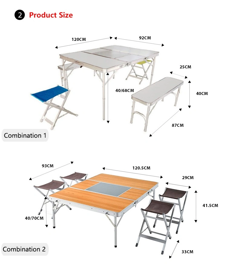 Camping Outdoor Folding Barbecue Table and Chair