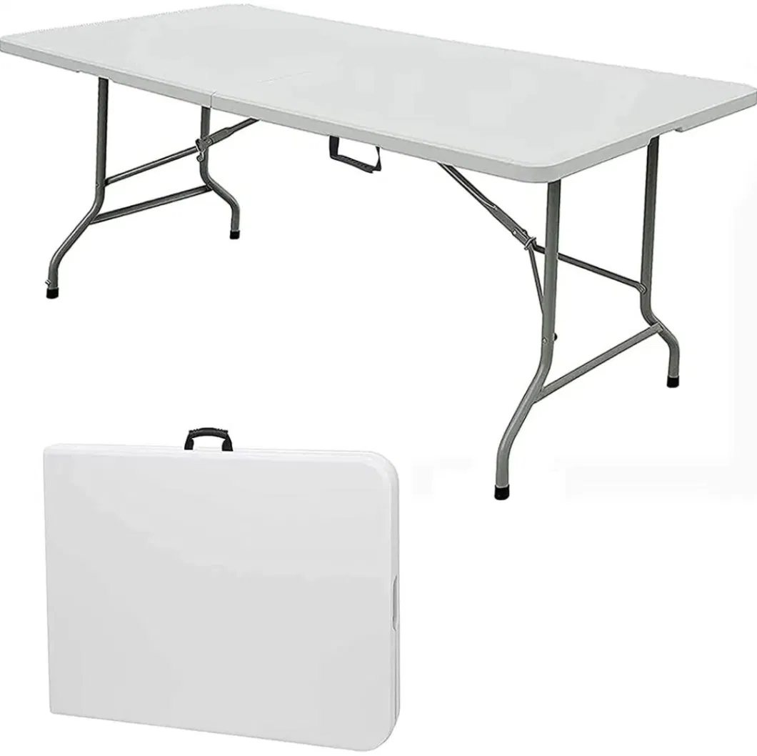 Portable Stand Plastic Rectangle 4FT Folding Table
