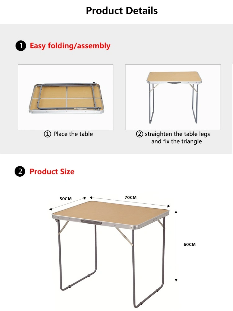Outdoor Small Folding Camping Aluminum Picnic Table