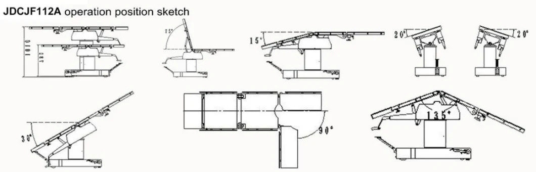 Universal Mobile Medical Operating or Surgical Tables