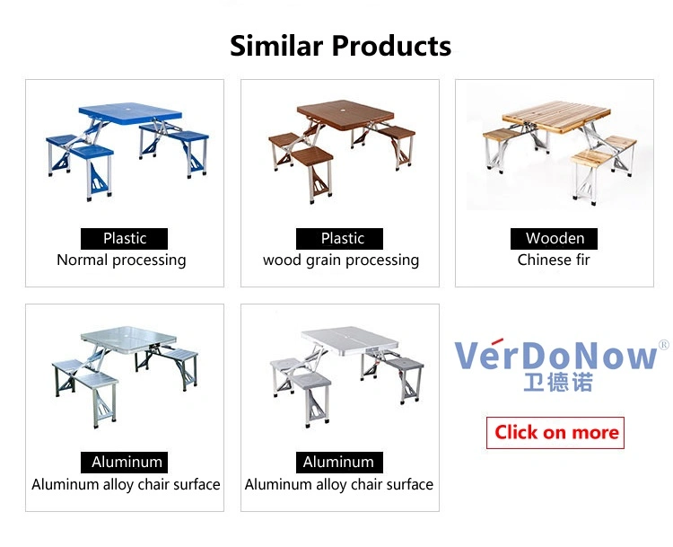 Outdoor Small Folding Camping Aluminum Picnic Table