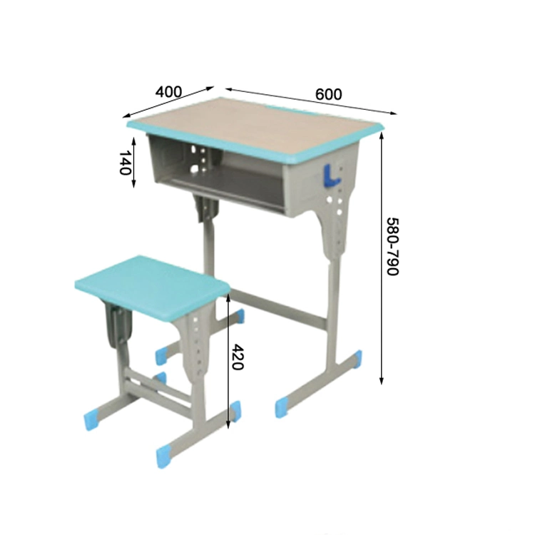 Adjustable Desk Folding Table for Primary School Classroom Plastic Chair Table for Sale