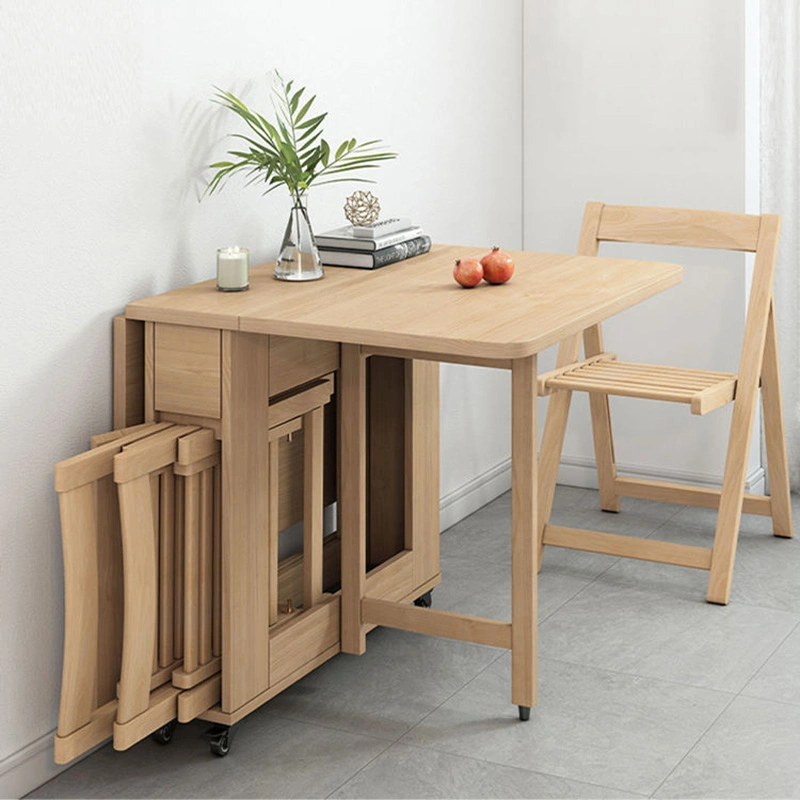 New Modern Stylish Folding Wooden Furniture Set Kitchen Table
