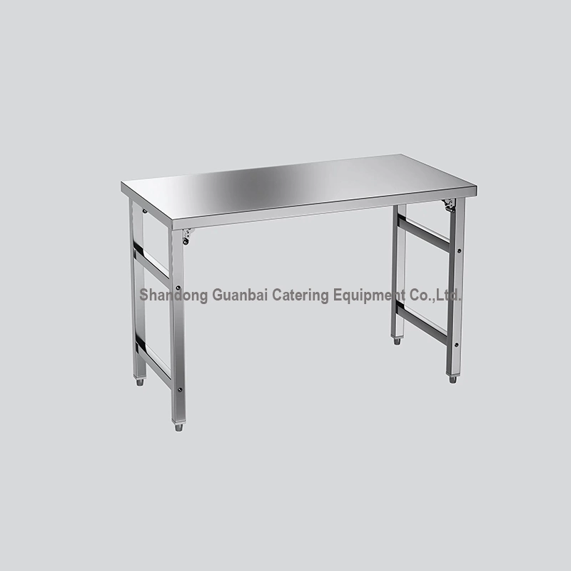 Guanbai Buffet Work Table Stainless Steel Folding Outdoor Tables Stainless Steel Workbench Inox Table