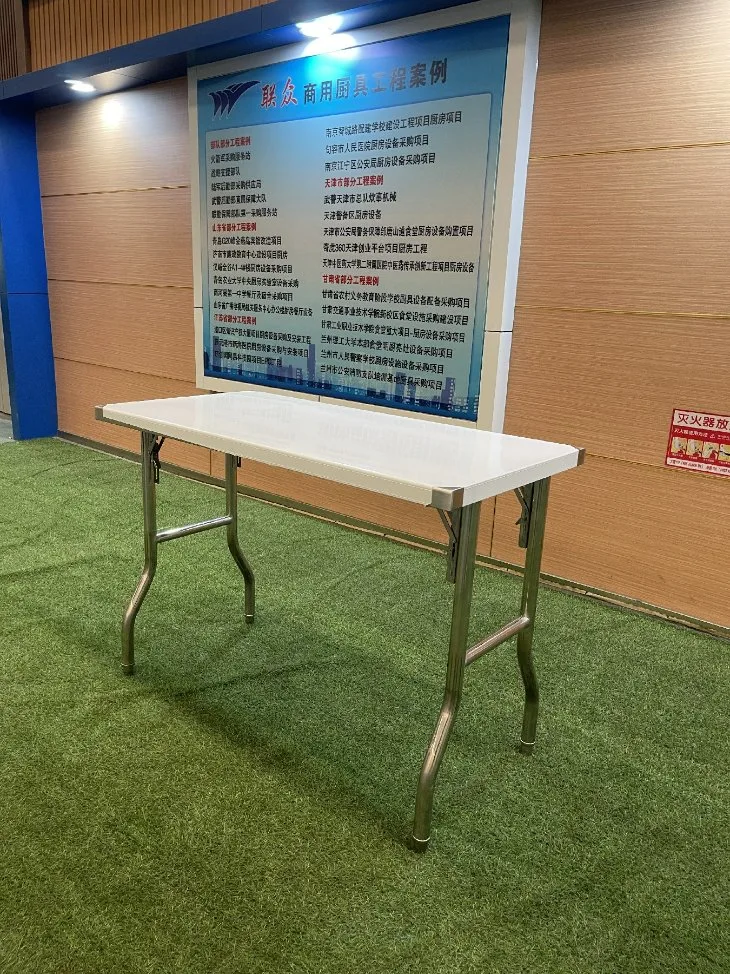 Customized Stainless Steel Small Folding Table for Indoor Outdoor Work