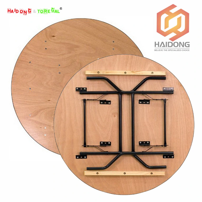 Wholesale Cheap Outdoor Round Rectangle Plywood Folding Tables