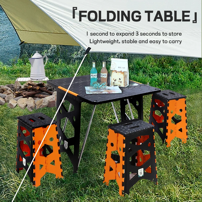 Bubule PP Portable Foldable Folding Table Desk Camping Outdoor Picnic Furniture