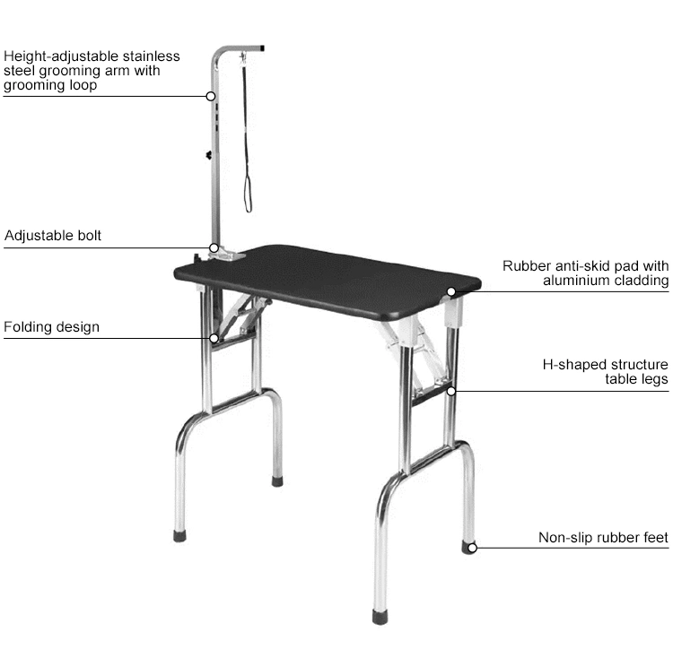 Hayeapet-Pet Manufacturer Folding Grooming Table Is Suitable for Large-Sized Dogs and Cats