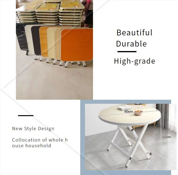 Home Restaurant Furniture Customized Square Folding Dining Table