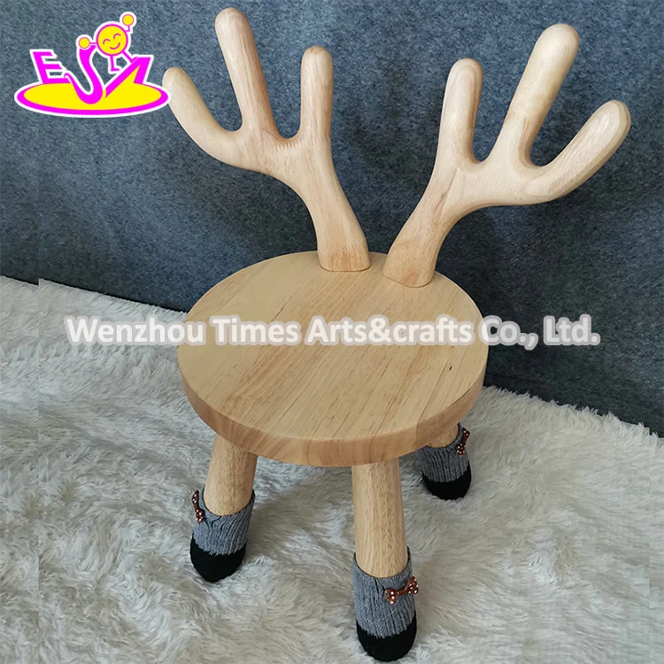 2021 New Cute Cartoon Costomized Morden Design Wooden Chair for Kids W08g313