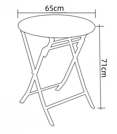 Simple Round Plastic Table Folding Plastic Table