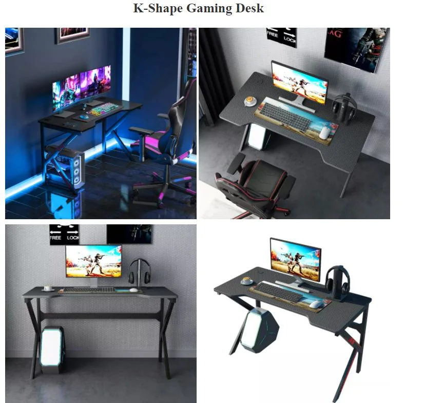 Free Sample Professional Gaming Table Computer Nice Design Gaming Chair PC Table