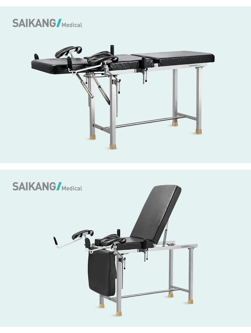 A045-1 Multifunction Adjust Folding Medical Manual Gynaecological Examination Obstetric Operating Table