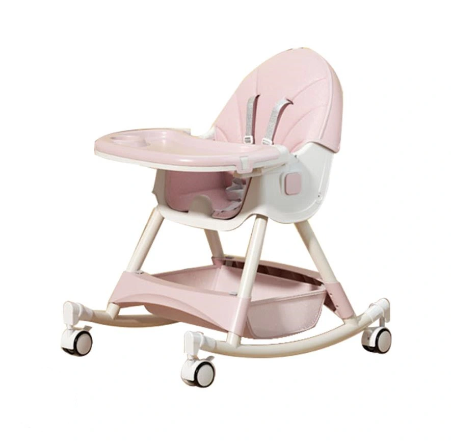Multi-Functional Children&prime; S High Chair Portable Folding Kids Table Dining Chair Baby Eating Chair