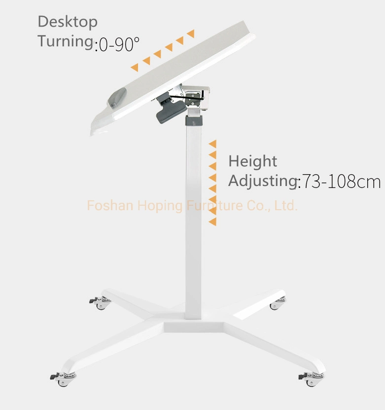 Modern White Muti-Function Adjustable Foldable Table Portable Laptop Desk Table Folding Laptop Stand Computer Desk Computer Table Moving Table Writing Table