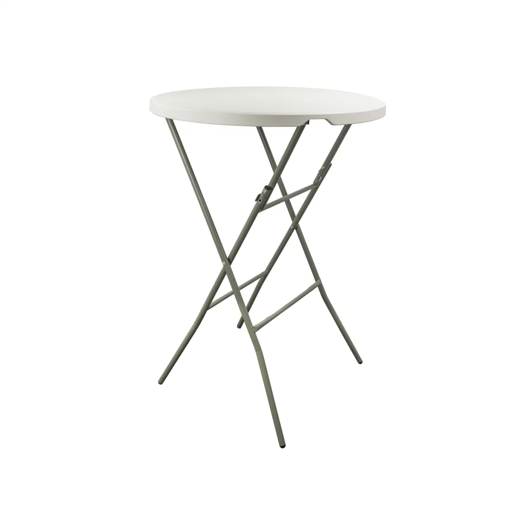 Wholesale 32 Inch Bistro Bar Round High Cocktail Folding Table for Events