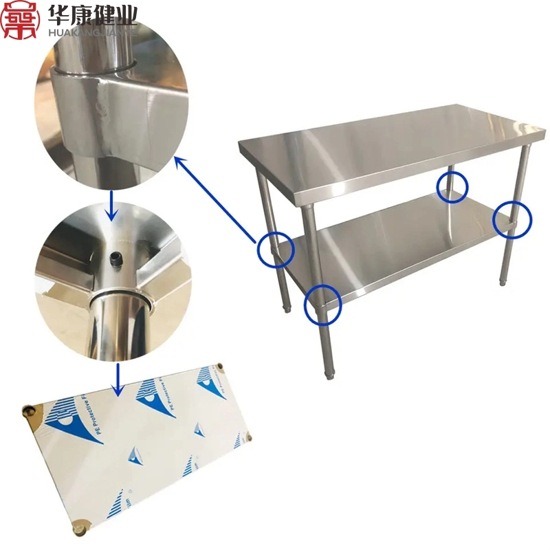 Wholesale High Quality Outdoor Indoor Stainless Steel BBQ Camping Picnic Folding Table Square Dinner Table