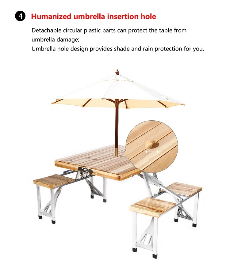 Rectangular Wooden Folding Tables Wood Camping Desk