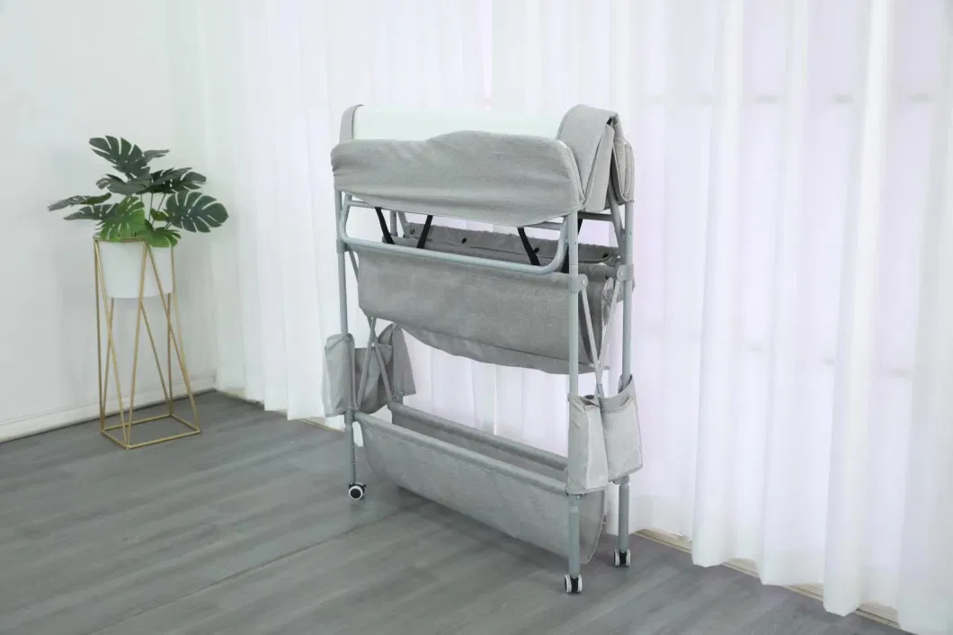 Foldable Baby Nursing Diaper Table Folding Portable Changing Station Table with Wheels