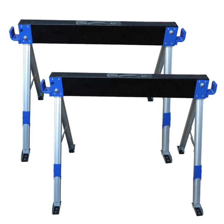 Folding Workbench Woodworking Table Adjustable Sawhorse