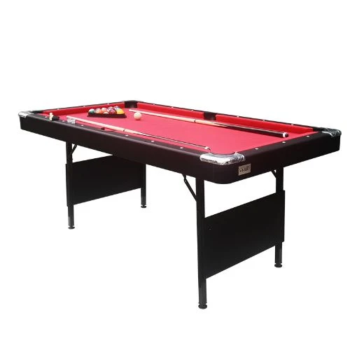 Red Table Cloth 6FT Bg25 Metal Folding Leg Billiard Pool Game Table