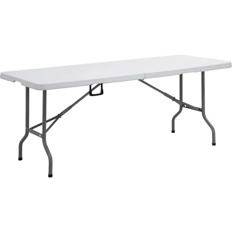 6FT 8FT White Outdoor Rectangular Plastic Folding Table