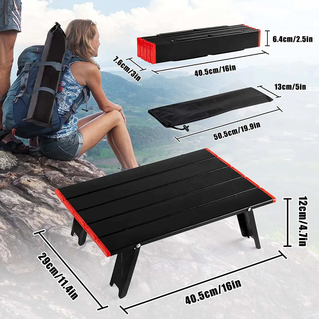 New Design Portable Black Folding Picnic Camping Table
