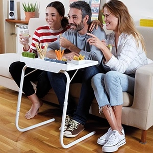 Table Mate II Portable Adjustable Folding Bed TV Tray Table