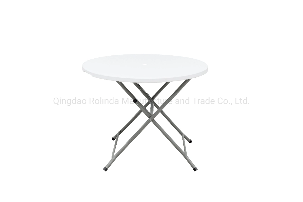 Common Use Hot Sale Outdoor Popular HDPE Plastic 5FT 60inch Round Folding Picnic Dining Table