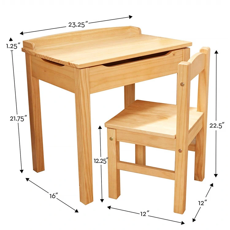 Kids Children Wooden Table and Chair Set Furniture