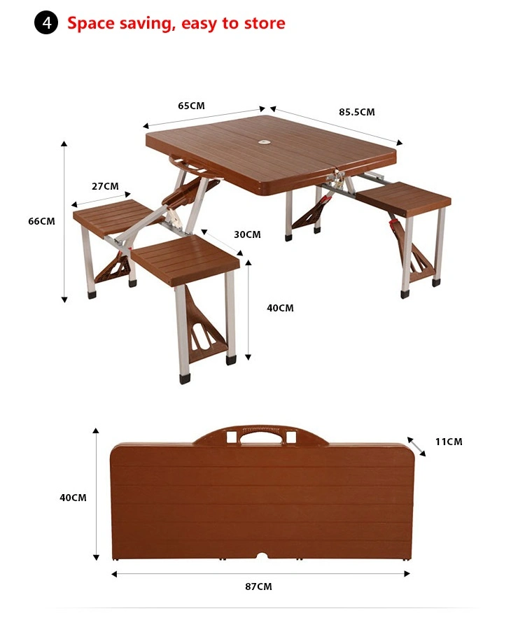 Small Foldable Plastic Dinner Table for Sale
