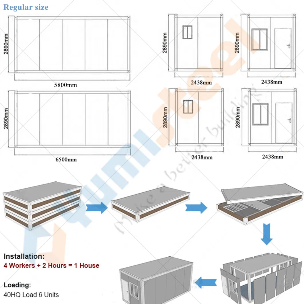 Detachable Portable Modern Modular Container House Camp