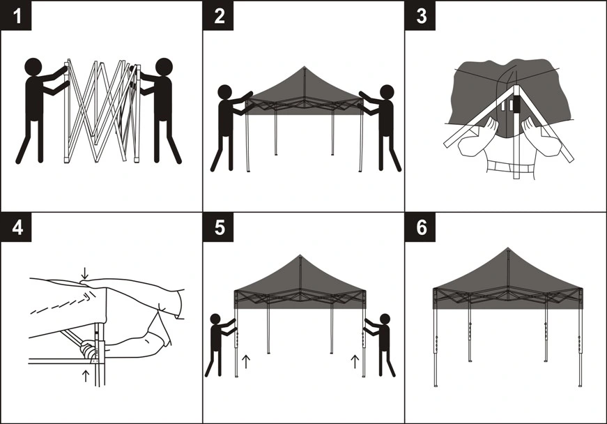 Aluminum Frame Canopy Tent, Party Tent, Folding Exhibition Marquee Gazebo (J-NF38F21008)