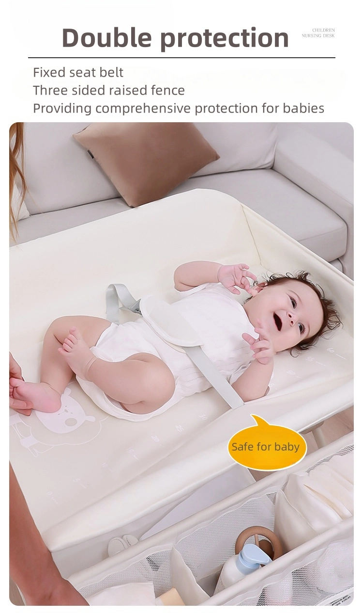 Multifunctional Foldable Diaper-Changing Table Baby Care Table Newborn Baby Changing Desk